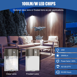 LED <strong>Wall</strong> Pack Security Lighting Aluminum Mini <strong>Wall</strong> Pack With Dusk To Dawn Photocell 17-25W 120 Beam Angle 5-Year Warranty - Product Image 2