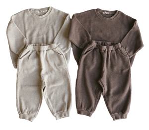 Set Jogger per bambini Unisex felpe a maniche lunghe Casual a maniche lunghe e <span class=keywords><strong>pantaloni</strong></span> sportivi per ragazzi e ragazze - Product Image 1