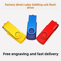 Flashdisk Grosir X619 USB 128GB 64GB 32GB 16GB 8GB 4GB 2GB 1GB 128MB Putar USB Stick Antarmuka USB 2.0 Murah Logo Memori