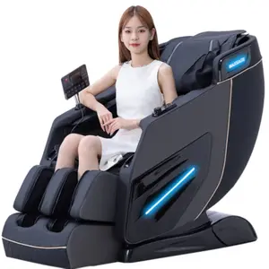 Best 4D Electric Shiatsu Kneading SL Track Recliner 0 Gravity 3D Massage Bed Full Body Salon Chair with Heat Feature