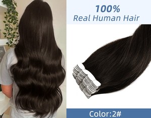 K.SWIGS Remy Straight Single Weft 100% Human Hair 22 Inch customized color No Chemical Processing Custom <b>Mini</b> Tape Extensions - Product Image 6