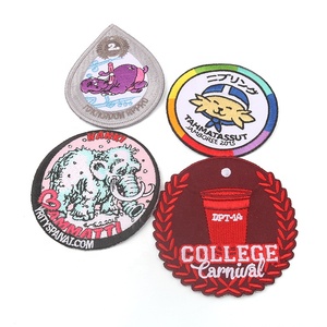 Label Manufacturer Custom Cute Animal Elephant Cat Hero Character Logo Embroidery <strong>Patches</strong> for <strong>Backpacks</strong> - Product Image 1