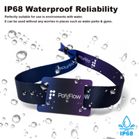Bracelet intelligent RFID NTAG213 F08 Mini Tag en gros, programmable, vibrant, avec compte à rebours et fonction de chronomètre pour hôtels, boîtes de nuit, fêtes et événements