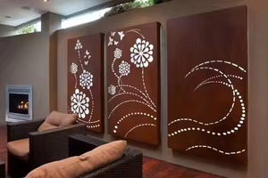 Panel Decorativo de Metal Art Deco Personalizado, Diseño para Exteriores, Corte Láser, Revestimiento para Jardín, Borde para Puerta, Origen China, Para Todas las Ocasiones - Product Image 4