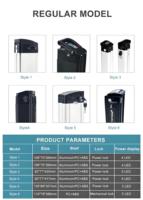 Baterai Sepeda Listrik Silverfish Custom 24V 36V 48V 52V 60V 72V, Paket Lithium Ion OEM 10Ah-30Ah untuk Sepeda Listrik Gunung