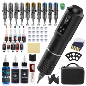 Hot Selling Wireless <b>Rotary</b> Tattoo <b>Machine</b> Kit Complete Set with Battery and Needles for Body Art Professional Use - Product Image 1