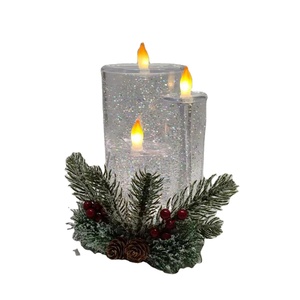Décoration de fête de Noël 2024, lampe à bougie LED électrique, ornements de bureau, lumières de bougies - Product Image 3