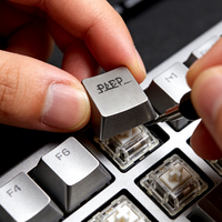 Keycaps per Tastiera Meccanica in Alluminio, Ottone e Titanio Lavorati a CNC con Superficie Anodizzata e Lucidata per Gaming e Digitazione Premium