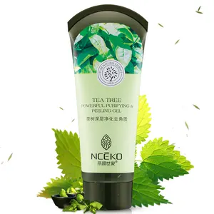 OEM ODM naturale delicato Tea Tree Peeling Gel esfoliare per rimuovere le cellule morte del viso e del corpo Peeling Gel