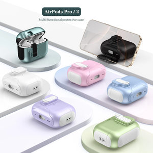 Funda Protectora para Auriculares con Soporte Oculto, Carcasa Antigolpes para <span class=keywords><strong>AirPods</strong></span> <span class=keywords><strong>Pro</strong></span> 3, <span class=keywords><strong>AirPods</strong></span> <span class=keywords><strong>Pro</strong></span> 2, <span class=keywords><strong>AirPods</strong></span> 4 - Product Image 6