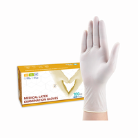Fabricant de gants d'examen en latex sans poudre blanc laiteux gants jetables non stériles à forte élasticité gants en latex pour les mains