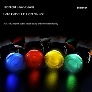 Botón Pulsador LED Iluminado de 22mm con Cabeza de Hongo para Control de Arranque/Parada en Equipos Eléctricos y Aparamenta de Energía - ¡Venta Caliente! - Product Image 3