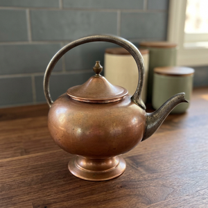 Théière traditionnelle chinoise en métal avec couvercle et poignée en métal, bouilloire à eau - Product Image 5