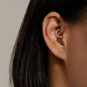 CANNER Bijoux de piercing en argent 925 pour hélix, cartilage, labret, daith, lobe d'oreille, anneau de nez, boucles d'oreilles créoles, bijoux fins - Product Image 3