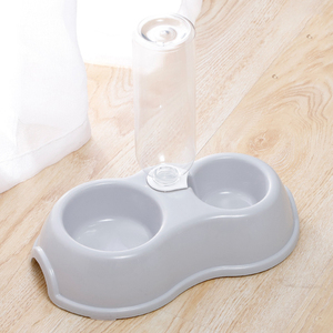Bebedero y Comedero para Mascotas, Tazón de Agua para Gatos, Tazón Doble de Plástico, Botella de Agua Automática, Tazón para Perros - Product Image 2