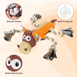 Juguete de Peluche Interactivo con Sonido para Perros, Juguete Masticable Resistente con Sonido para Limpiar los Dientes, Juguete para Perros - Product Image 4