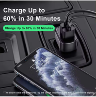 Chargeur de voiture 3A 3 ports Type C et chargeur USB QC 3.0 avec technologie Qualcomm Quick Charge 3.0