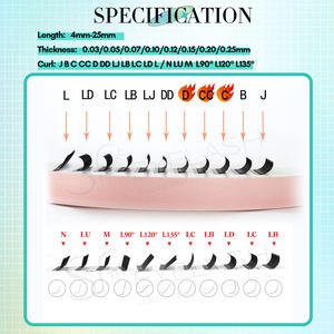 Extensions de cils en cachemire SP EYELASH, cils volumineux, cils noirs mats, cils en velours, individuels, 0,05 0,07 mm, plateaux d'extensions de cils - Product Image 4