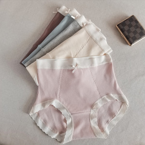 Ropa interior de algodón de cintura alta para mujer Bragas de cobertura completa Calzoncillos con estampado floral para damas - Product Image 2