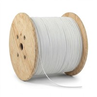 Cable de Fibra Óptica FTTH de 2 Hilos Sólidos con 2 Hilos de Acero de Refuerzo, 2 km/Rollo, SM G657A1, Tipo Mariposa
