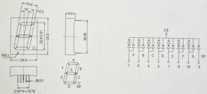 1 inch 1 chữ số 7 đoạn dẫn hiển thị ánh sáng màu đỏ cho công nghiệp cao khả năng hiển thị báo động chỉ số nhiệm vụ nặng nề thiết bị - Product Image 3