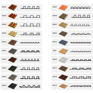 Tablero de pared compuesto de plástico de <span class=keywords><strong>madera</strong></span> duradero y resistente al desgaste revestimiento de pared WPC impermeable para el hogar para decoración de interiores - Product Image 6