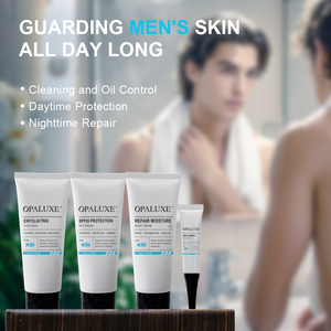 Marque privée Peau sensible Soins de la peau bio pour hommes Contrôle de l'huile Hydratant et crème <span class=keywords><strong>anti</strong></span>-acné aux herbes Ensemble de soins de la peau <span class=keywords><strong>anti</strong></span>-âge - Product Image 3