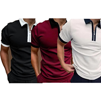 Summer New Casual Round Neck Shirt Fashion Cotton Lapel Short Sleeve Slim Pocket Essential T-shirt pour hommes