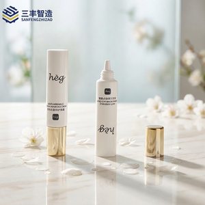 Tube souple de luxe en LDPE pour cosmétiques, imprimé sérigraphié, avec capuchon à vis souple et fin, pour crème anti-rides pour le visage - Product Image 1