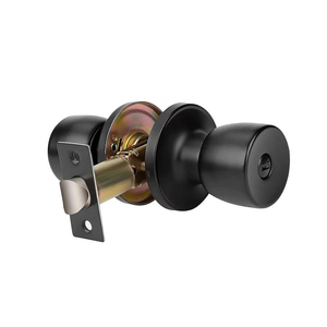 Mỹ tiêu chuẩn an toàn cửa lockset thép không gỉ hình ống Tulip Knob khóa Matte đen cửa xử lý knobs khóa - Product Image 4