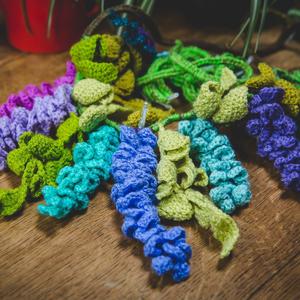 Cortina <span class=keywords><strong>de</strong></span> Ganchillo Hecha <span class=keywords><strong>a</strong></span> Mano con <span class=keywords><strong>Flores</strong></span> <span class=keywords><strong>de</strong></span> Glicinia, Estilo Cottagecore Moderno y Encantador, Longitud Personalizada, para Ventana o Puerta, Estilo Fairycore - Product Image 2