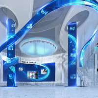 Module Led souple Écran d'affichage led intérieur publicitaire Écran TV led flexible vertical souple P1.8 p2 p2.5 module Led flexible