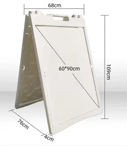 Custom Advertising A-frame Signs Plastic Frame Banner Double Sided Display Poster Outdoor Stand Sidewalk Signs Board