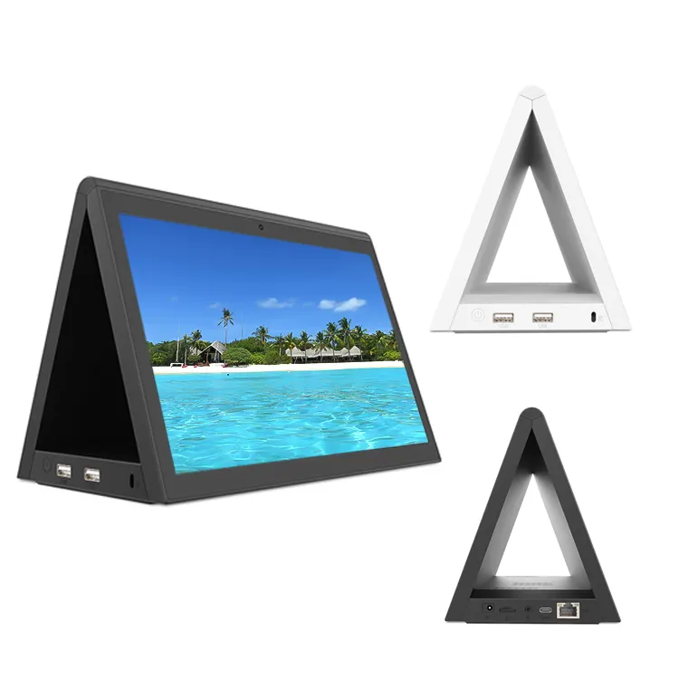 Dual Screen Tablet 10 Zoll Android Touchscreen Monitor Tisch Kiosk Wifi Advertising Player