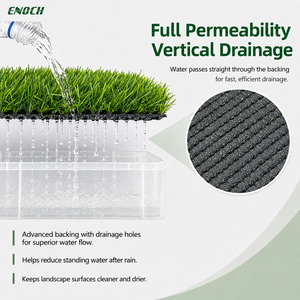 Gazon synthétique décoratif pour parcs publics, fibres PE PP, support renforcé, support de distributeur en gros pour jardin et patio - Product Image 5