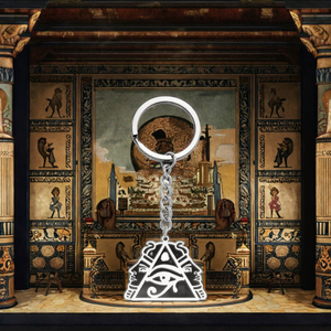 Llavero Myshape Vintage con Ojo de Horus en Forma de Pirámide, Amuleto de Protección del Antiguo Egipto, Llavero de Acero Inoxidable, Regalo Promocional - Product Image 3