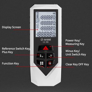 Chất lượng hàng đầu 100m cầm tay Laser khoảng cách Meter ánh sáng màu đỏ Thiết bị đo chi phí thấp hiệu suất cao cho các chuyên gia - Product Image 2