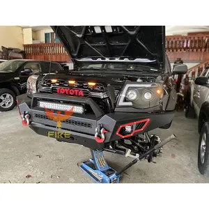 2005-2015 TACOMA aksesoris OFF ROAD bumper depan dengan lampu LED