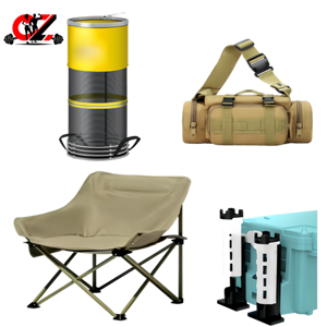 CZFIT Ensemble complet <span class=keywords><strong>de</strong></span> <span class=keywords><strong>pêche</strong></span> à la ligne économique, Chaise <span class=keywords><strong>de</strong></span> <span class=keywords><strong>pêche</strong></span> pliable sans souci, Garde-<span class=keywords><strong>pêche</strong></span> portable, Sac banane pour leurres, Porte-canne - Product Image 1