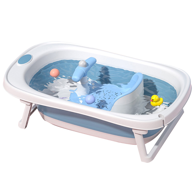 Infant Toddler Bathtub Chair Non-Slip Soft Mat Handles Sucker Secure Tub Large Baby Bath Seat For Toilet Baby Shower