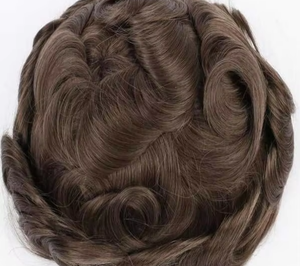 Proveedor Mayorista de Pelucas de Cabello Indio Remy Liso Natural, Transpirable, con Encaje Francés e Inyección de Poliuretano (PU), <span class=keywords><strong>para</strong></span> Hombres - Product Image 4
