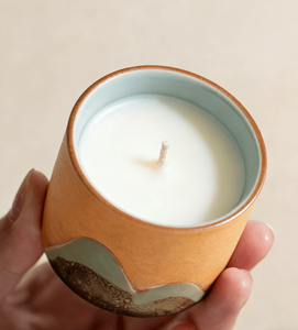 Bougies en Céramique Fonctionnelles Motif <span class=keywords><strong>Montagne</strong></span> et Rivière Quatre Couleurs Parfum Personnalisé Écologiques pour Fêtes de Fin d'Année, Diwali, Extérieur, Mariages - Product Image 6