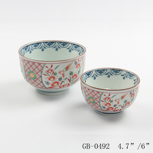 Vajilla de Porcelana Esmaltada Estilo Zen Asiático para Cocina Japonesa y Coreana, Juego de Tazones para Ensalada de 6 Pulgadas para <span class=keywords><strong>Ramen</strong></span>, Fideos y Arroz - Product Image 6