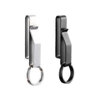 Stainless Steel Men's Waist Hanging Car <b>Key</b> <b>Chain</b> Large Size <b>Key</b> Clip Wear Belt Buckle Outdoor <b>Key</b> Rings - Product Image 5