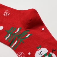Kaos Kaki Natal Khusus Pria Katun Motif Liburan Hadiah Grosir Santa Musim Dingin
