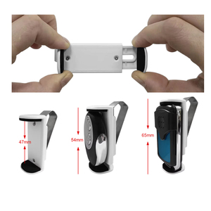 調整可能な金属ガレージドア車のキーリータークランプブラケット自動サンバイザクリップローリングまたは固定コード付き - Product Image 4