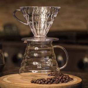 Dripper da Caffè in Plastica <span class=keywords><strong>V60</strong></span>, Design Moderno, Stile Lussuoso, Capacità 600ml, Funzione Pour Over, Trasparente, Misura 02, per Hotel - Product Image 4