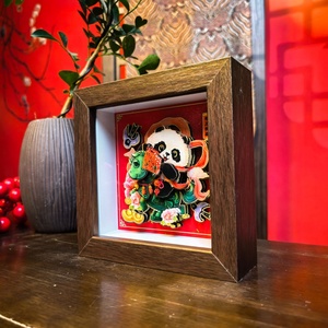 Boîte à lumière 3D en papier découpé avec logo personnalisé pour cadeaux d'entreprise, vente en gros de souvenirs d'attractions touristiques - Product Image 1