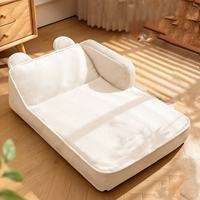 Canapé-lit pour chat en peluche épaisse et douce, adapté à toutes les saisons, avec support pour le cou