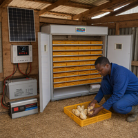 Incubateur solaire à économie d'énergie, facile à utiliser, 3168 œufs, équipement d'écloserie, incubateur